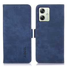 Custodia Portafoglio In Pelle Cover con Supporto K08Z per Motorola Moto G54 5G Blu