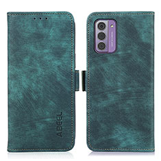 Custodia Portafoglio In Pelle Cover con Supporto K08Z per Nokia G42 5G Verde