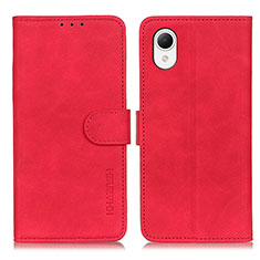 Custodia Portafoglio In Pelle Cover con Supporto K08Z per Samsung Galaxy A23 5G SC-56C Rosso