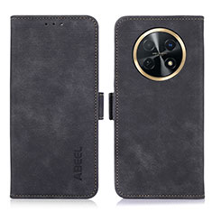Custodia Portafoglio In Pelle Cover con Supporto K09Z per Huawei Nova Y91 Nero