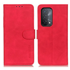Custodia Portafoglio In Pelle Cover con Supporto K09Z per OnePlus Nord N200 5G Rosso