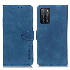 Custodia Portafoglio In Pelle Cover con Supporto K09Z per Oppo A55 5G Blu