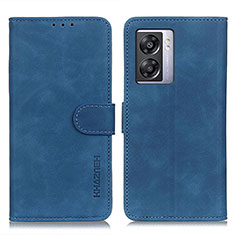 Custodia Portafoglio In Pelle Cover con Supporto K09Z per Oppo A56S 5G Blu