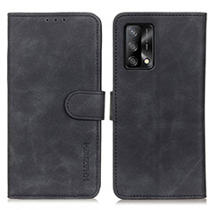 Custodia Portafoglio In Pelle Cover con Supporto K09Z per Oppo F19 Nero