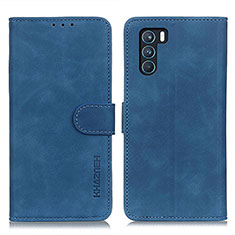 Custodia Portafoglio In Pelle Cover con Supporto K09Z per Oppo K9 Pro 5G Blu