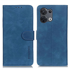 Custodia Portafoglio In Pelle Cover con Supporto K09Z per Oppo Reno8 Pro 5G Blu