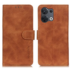 Custodia Portafoglio In Pelle Cover con Supporto K09Z per Xiaomi Redmi Note 13 5G Marrone