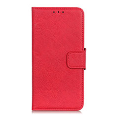 Custodia Portafoglio In Pelle Cover con Supporto L01 per Alcatel 1S (2019) Rosso