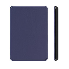 Custodia Portafoglio In Pelle Cover con Supporto L01 per Amazon Kindle Paperwhite 6 inch Blu