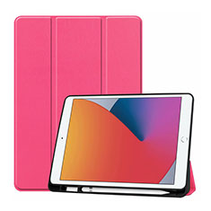 Custodia Portafoglio In Pelle Cover con Supporto L01 per Apple iPad 10.2 (2020) Rosa