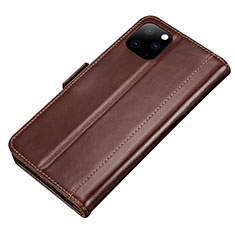 Custodia Portafoglio In Pelle Cover con Supporto L01 per Apple iPhone 11 Pro Marrone