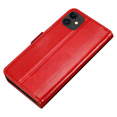 Custodia Portafoglio In Pelle Cover con Supporto L01 per Apple iPhone 11 Rosso