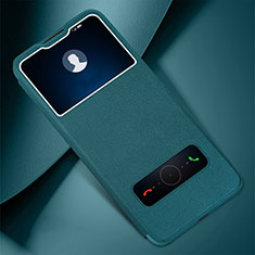 Custodia Portafoglio In Pelle Cover con Supporto L01 per Huawei Enjoy 10e Verde