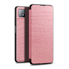 Custodia Portafoglio In Pelle Cover con Supporto L01 per Huawei Enjoy 20 5G Oro Rosa