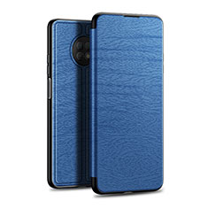 Custodia Portafoglio In Pelle Cover con Supporto L01 per Huawei Enjoy 20 Plus 5G Blu