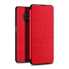Custodia Portafoglio In Pelle Cover con Supporto L01 per Huawei Enjoy 20 Plus 5G Rosso