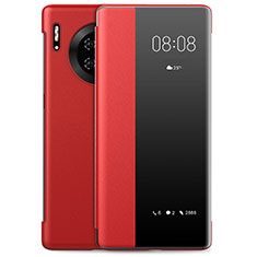 Custodia Portafoglio In Pelle Cover con Supporto L01 per Huawei Mate 30 Pro 5G Rosso