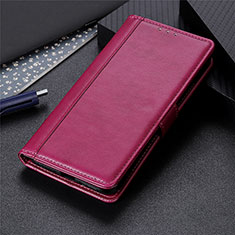Custodia Portafoglio In Pelle Cover con Supporto L01 per Huawei Mate 40 Pro+ Plus Rosso Rosa