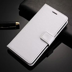 Custodia Portafoglio In Pelle Cover con Supporto L01 per Huawei Nova 5z Bianco