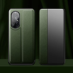 Custodia Portafoglio In Pelle Cover con Supporto L01 per Huawei Nova 8 Pro 5G Verde