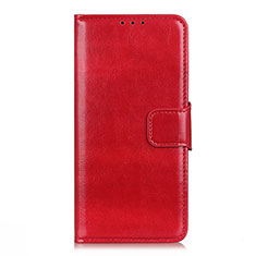 Custodia Portafoglio In Pelle Cover con Supporto L01 per Motorola Moto G Fast Rosso