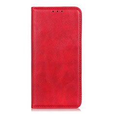 Custodia Portafoglio In Pelle Cover con Supporto L01 per Motorola Moto One Fusion Plus Rosso