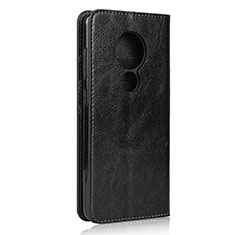 Custodia Portafoglio In Pelle Cover con Supporto L01 per Nokia 7.2 Nero