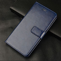 Custodia Portafoglio In Pelle Cover con Supporto L01 per OnePlus 5T A5010 Blu