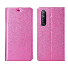 Custodia Portafoglio In Pelle Cover con Supporto L01 per Oppo Find X2 Neo Rosa