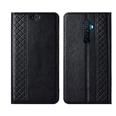 Custodia Portafoglio In Pelle Cover con Supporto L01 per Oppo Reno Ace Nero