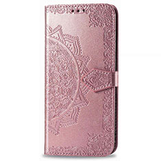 Custodia Portafoglio In Pelle Cover con Supporto L01 per Realme 6i Oro Rosa