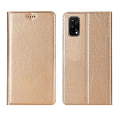 Custodia Portafoglio In Pelle Cover con Supporto L01 per Realme X7 5G Oro