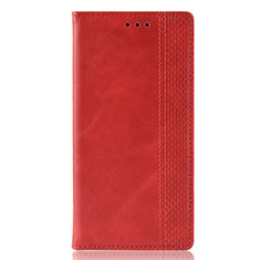 Custodia Portafoglio In Pelle Cover con Supporto L01 per Samsung Galaxy A21s Rosso