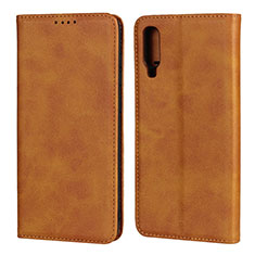 Custodia Portafoglio In Pelle Cover con Supporto L01 per Samsung Galaxy A70S Arancione