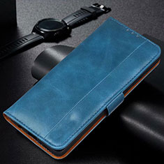 Custodia Portafoglio In Pelle Cover con Supporto L01 per Samsung Galaxy M21 Blu
