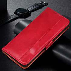 Custodia Portafoglio In Pelle Cover con Supporto L01 per Samsung Galaxy M21 Rosso