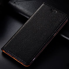 Custodia Portafoglio In Pelle Cover con Supporto L01 per Samsung Galaxy M60s Nero