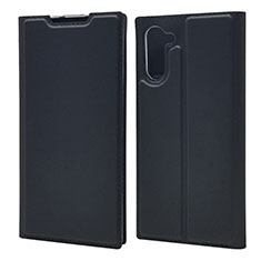 Custodia Portafoglio In Pelle Cover con Supporto L01 per Samsung Galaxy Note 10 Nero