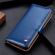 Custodia Portafoglio In Pelle Cover con Supporto L01 per Samsung Galaxy Note 20 5G Blu