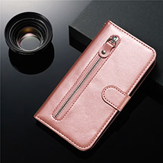 Custodia Portafoglio In Pelle Cover con Supporto L01 per Samsung Galaxy S20 Plus 5G Oro Rosa