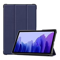 Custodia Portafoglio In Pelle Cover con Supporto L01 per Samsung Galaxy Tab A7 4G 10.4 SM-T505 Blu
