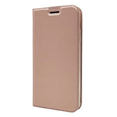 Custodia Portafoglio In Pelle Cover con Supporto L01 per Sony Xperia 10 Plus Oro Rosa