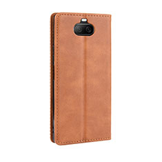 Custodia Portafoglio In Pelle Cover con Supporto L01 per Sony Xperia 8 Lite Arancione