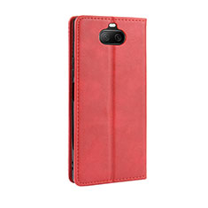 Custodia Portafoglio In Pelle Cover con Supporto L01 per Sony Xperia 8 Lite Rosso
