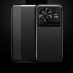 Custodia Portafoglio In Pelle Cover con Supporto L01 per Vivo X80 Pro 5G Nero