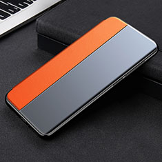 Custodia Portafoglio In Pelle Cover con Supporto L01 per Xiaomi Mi 11 Lite 4G Arancione