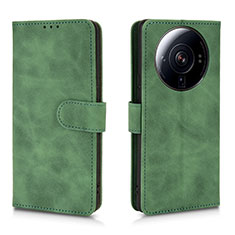 Custodia Portafoglio In Pelle Cover con Supporto L01 per Xiaomi Mi 12 Ultra 5G Verde