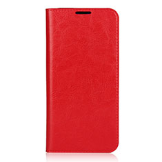 Custodia Portafoglio In Pelle Cover con Supporto L01 per Xiaomi Mi 9 Pro Rosso