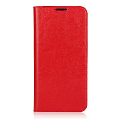 Custodia Portafoglio In Pelle Cover con Supporto L01 per Xiaomi Mi A3 Lite Rosso