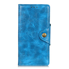 Custodia Portafoglio In Pelle Cover con Supporto L01 per Xiaomi Poco M2 Pro Cielo Blu